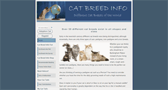 Desktop Screenshot of cat-breed-info.com
