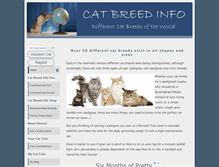 Tablet Screenshot of cat-breed-info.com